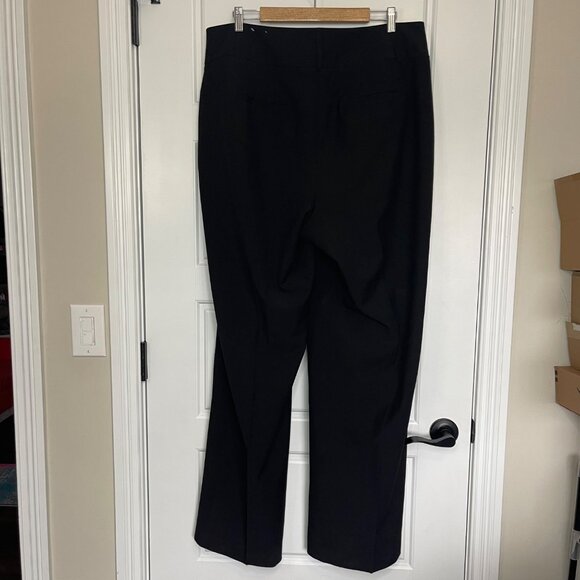 Lane Bryant Wide Leg Dress Pants‎ Women's Size 16 LONG Black Pockets High Rise - Picture 2 of 11
